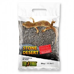 Exoterra Stone Desert Bahariya Black 5kg - természetes talaj agámáknak, leopárdgekkóknak, stb.