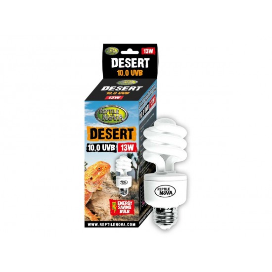 Reptile Nova Desert UVB 10.0 13W kompakt félsivatagi, sivatagi állatok számára